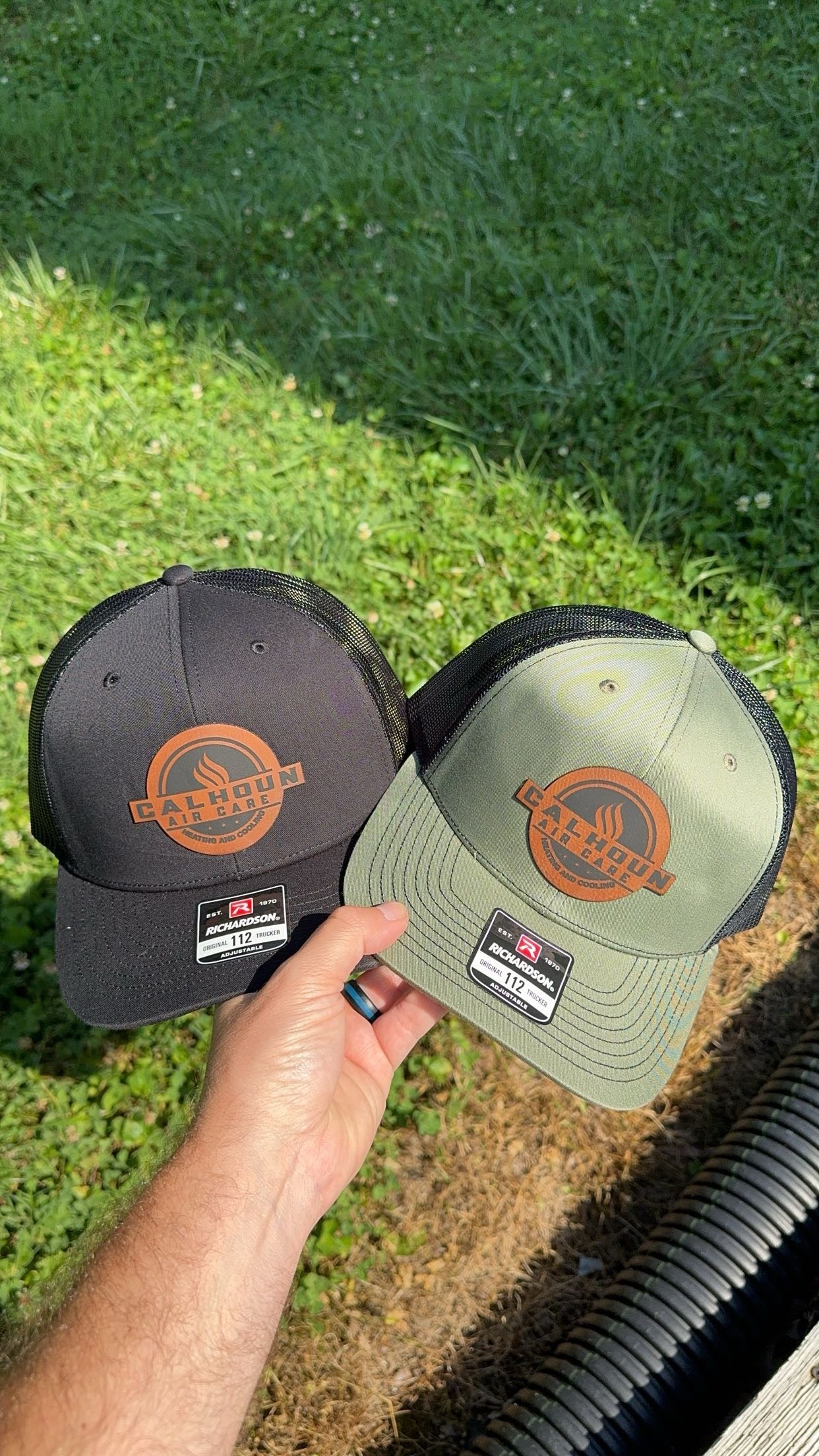 Custom Leather Patch Hats